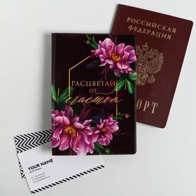 A set of passport cover, notebook, pen 