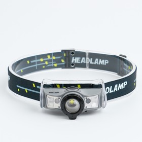 Rechargeable headlamp 210 lm, 5 h of operation, zoom, charge indicator, motion sensor