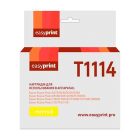 Картридж EasyPrint IE-T1114 (C13T0814/T1114/T0814/Epson R270/R290/R390) Epson, желтый