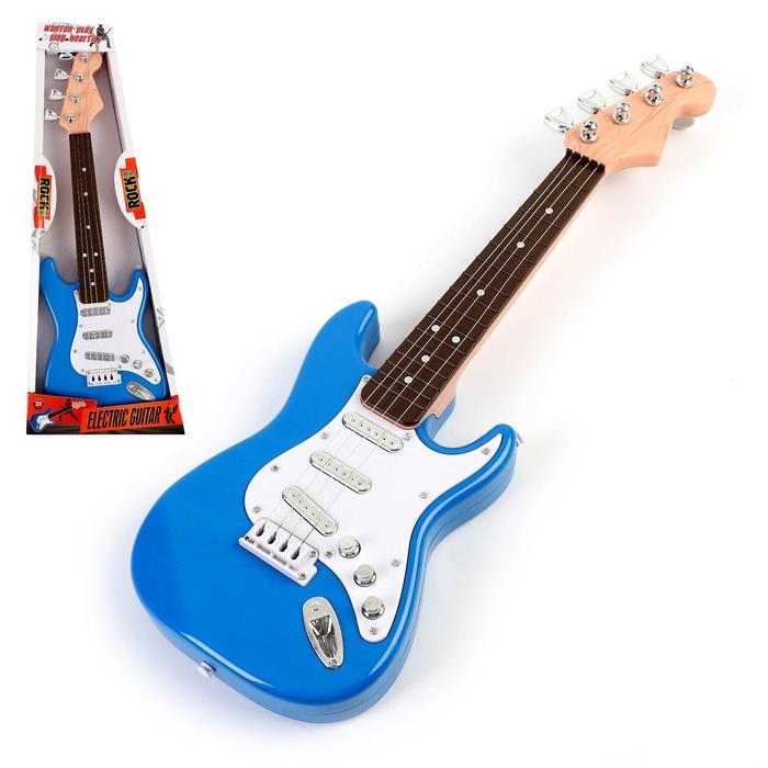 Игрушка музыкальная «Рок гитара», звуковые эффекты, цвета МИКС - фото 107041400