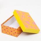 Набор коробок 3 в 1 "Любовь это…", оранжевый, 23 х 16 х 9,5 - 19 х 12 х 6,5 см 6489494