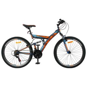 Велосипед 26" Stels Focus V, V030, цвет темно-синий/оранжевый, размер рамы 18"