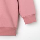 Комплект (толстовка, брюки) "Basic line" р.32 (110-116), пудра, oversize - фото 798881724