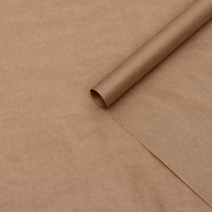 Бумага упаковочная крафт без печати, 70 х 90 см, 70 г/м²