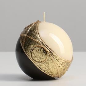 Свеча шар "Нуар", 8 см, карамель
