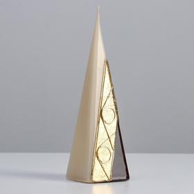 Свеча пирамида "Нуар", 6,5х6,5х23 см, карамель