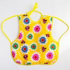 Bib-apron "Flowers" waterproof, drawstring, MIX colors