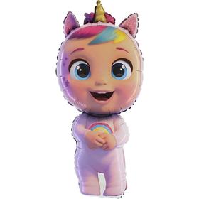 Шар фольгированный 40" фигура "Кукла Cry Babies" 1 шт.
