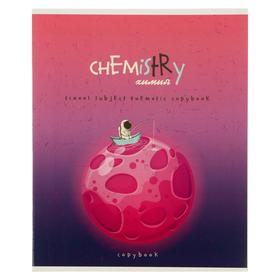 Тетрадь предметная "Космос", 40 листов в клетку "Химия", обложка мелованный картон, ВД-лак, блок офсет