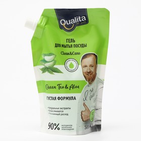 Средство для мытья посуды Qualita Creen tea & Aloe, 500 мл