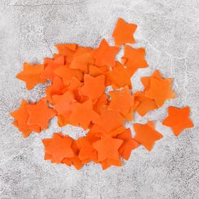 Наполнитель для шара «Конфетти звёзды», 2 см, бумага, цвет оранжевый, 100 г в Донецке