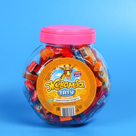 Конфеты жевательные "Жевамба тату" Ассорти, 9 г (80 шт)