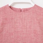 Платье для девочки MINAKU: Cotton collection, цвет красный, рост 98 см - фото 798959346