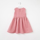 Платье для девочки MINAKU: Cotton collection, цвет красный, рост 98 см - фото 798959347