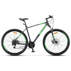 Велосипед 29" Stels Navigator-920 MD, V010, цвет антрацитовый/зелёный, размер 16,5"