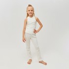 Брюки домашние для девочки MINAKU: Home collection kids цвет экрю, рост 110 см 5863661 - фото 6095806