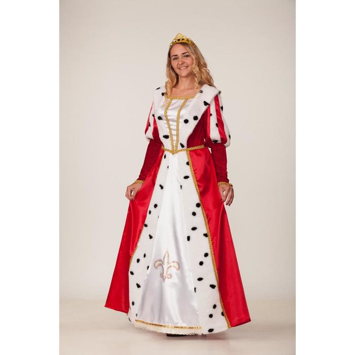 Карнавальный костюм "Королева", платье, корона (диадема), р.48-50, рост 170 см - фото 1029113
