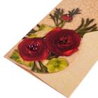 Конверт для денег "Универсальный" ручная работа, красные розы 6634059