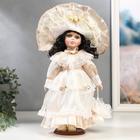 Кукла коллекционная керамика "Маленькая мисс в нежно-розовом платье" 30 см - фото 1223423
