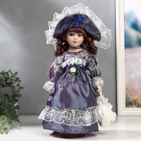 Кукла коллекционная керамика "Маленькая мисс в платье цвета голография" 30 см в Донецке