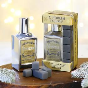 Набор: парфюм 100 мл и мыло камни Виски «С Новым годом»