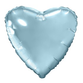 Шар фольгированный 19", сердце, цвет нежно-голубой в Донецке