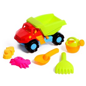 Песочный набор «Супер грузовик», 8 предметов, цвета МИКС