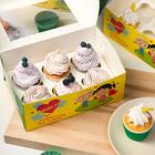 Упаковка на 6 капкейков с окном "Любовь это…", желтая, 25 х 17 х 10 см 6485200