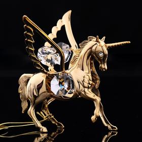 Сувенир «Конь - Пегас», 8×6×7 см, с кристаллами Сваровски в Донецке