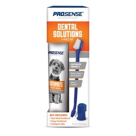 Набор 8in1 Pro-Sense для ухода за зубами для собак, 3 предмета (паста, щетка и щетка-напалечник)   4
