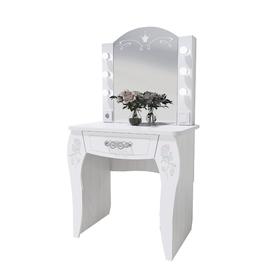 Стол туалетный с подсветкой «Розалия №12», 744 × 516 × 1450 мм, цвет лиственница белая