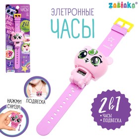 Электронные часы «Кокетка», цвет розовый в Донецке