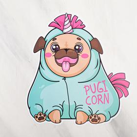 Коврик под миску PUGICORN, 26х28 см 5494970