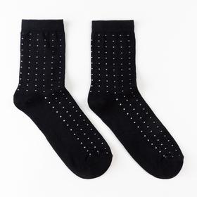 Носки мужские «Точки» цвет чёрный, размер 29