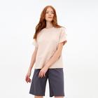 Футболка женская Basic line, цвет бежевый, р-р 48 - фото 799612234