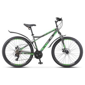 Велосипед 27,5" Stels Navigator-710 MD V020, цвет антрацитовый/зелёный/чёрный, размер рамы16