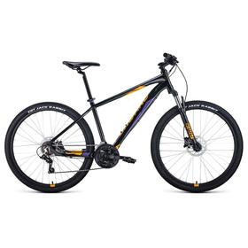 Велосипед 27,5" Forward Apache 3.2 disc, 2021, цвет черный/оранжевый, размер 21"