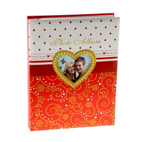 Magnetic photo album 20 sheets "Heart-connection" in the box MIX