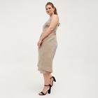 Платье женское MINAKU: Cotton collection, цвет бежевый, р-р 50 - фото 799104281 Платье женское MINAKU: Cotton collection, цвет бежевый, р-р 50 - фото 799104281