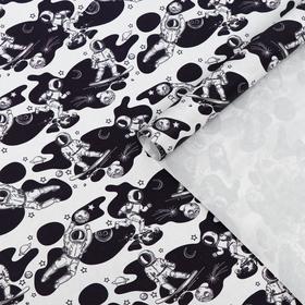 Набор бумаги упаковочной крафт "Космонавт", 50 × 70 см, 2 листа