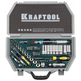 Набор торцовых головок Kraftool "INDUSTRIE QUALITAT" 27975-H49, 3/8", Cr-V, 49 предметов 5570353