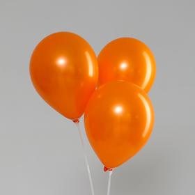 Шар латексный 12", перламутровый, набор 100 шт., цвет оранжевый