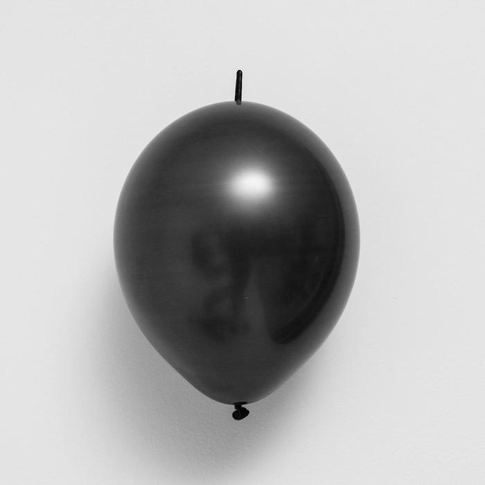 Шар латексный Линколун 6", стандарт, набор 100 шт, цвет черный - фото 7223942