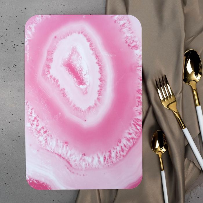 Доска разделочная «Розовая мечта», пластик, 30 х 20 см
