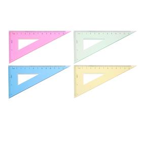 Треугольник 13см 30* флюор прозраный 4цвета МИКС (36 шт)