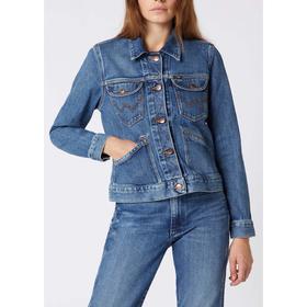 Куртка женская, джинсовая Wrangler 124WJ GOOD VIBES, размер 42 (W4WJZ413V)