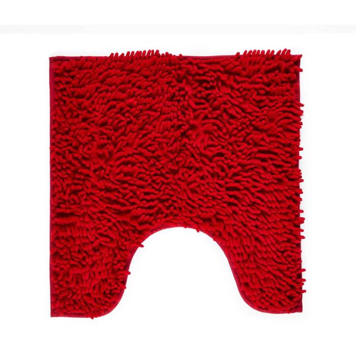 Коврик с вырезом «Макароны», 50х50 см, цвет бордовый - фото 4348473