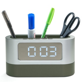 Часы-органайзер, с календарём, будильником, секундомером, 3ААА