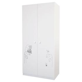 Шкаф French, двухсекционный, 190х89,8х50 см, цвет белый