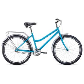 Велосипед 26" Forward Barcelona 1.0, 2021, цвет бирюзовый/бежевый, размер 17"
